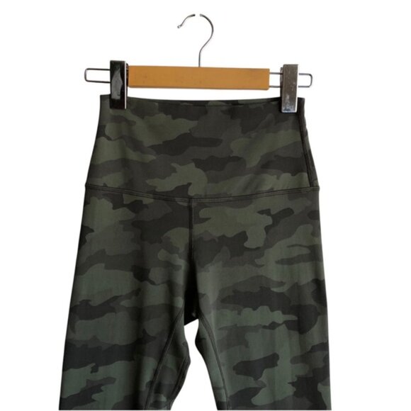 Lululemon Align Pant II 25" Size 4 Heritage 365 Camo Green Twill Multi - Picture 3 of 11
